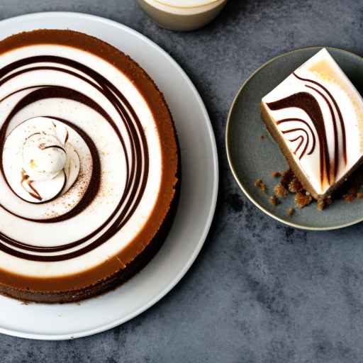 Eggnog Mocha Swirl Cheesecake