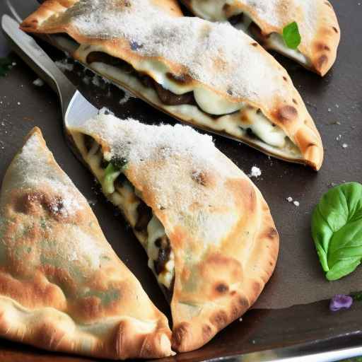 Eggplant and Mozzarella Calzone