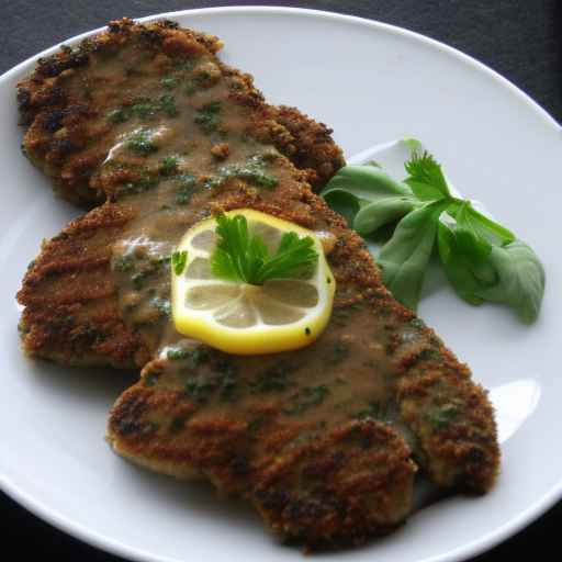 Eggplant Schnitzel with Lemon-Caper Sauce