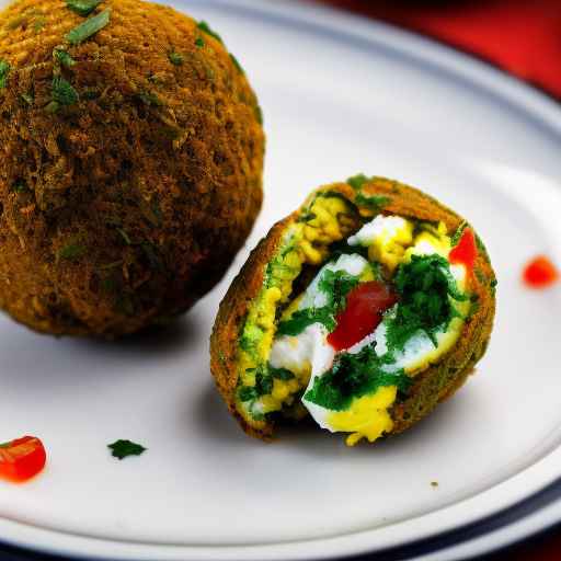 Eggs in a Falafel Ball