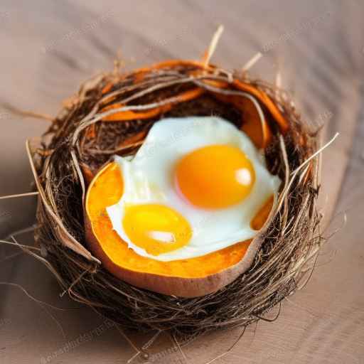 Eggs in a Sweet Potato Nest