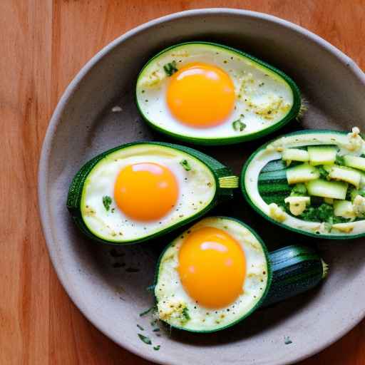 Eggs in a Zucchini Boat