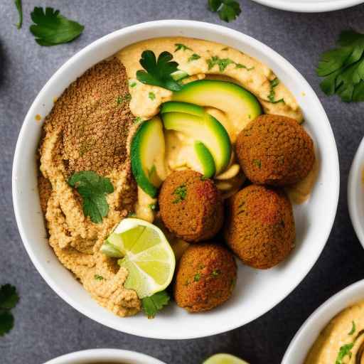 Falafel-style hummus bowls