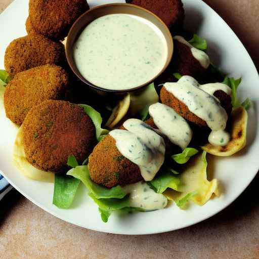 Falafel Gyros with Tahini Sauce