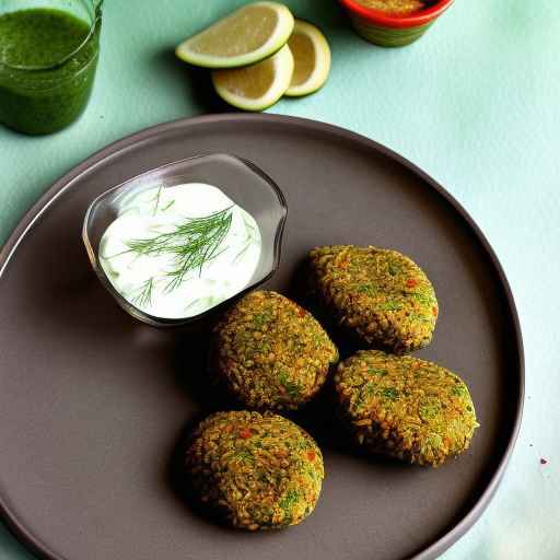 Falafels with Yogurt-Dill Sauce