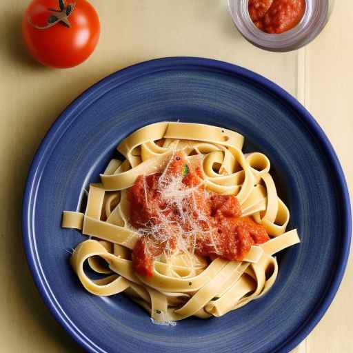 Fettuccine with Anchovy and Tomato Sauce