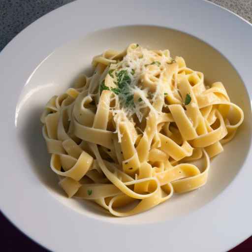 Fettuccine with Cheese Sauce