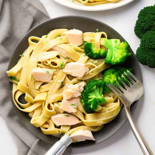 Fettuccine with Chicken and Broccoli