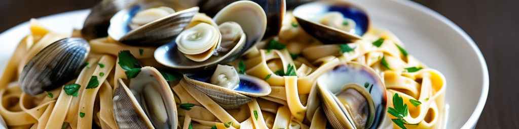 Fettuccine with Clams in White Wine Sauce