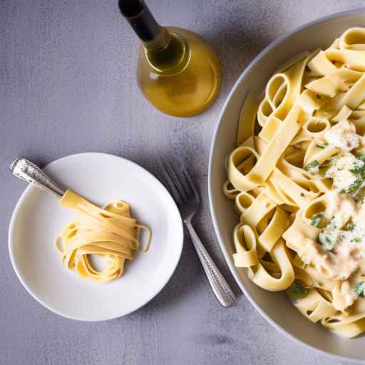 Fettuccine with Creamy Cheese Sauce