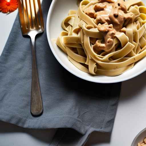 Fettuccine with Creamy Peanut Sauce