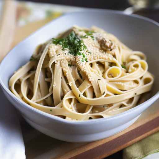 Fettuccine with Creamy Sesame Sauce