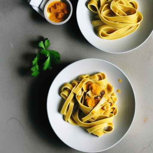 Fettuccine with Creamy Turmeric Sauce