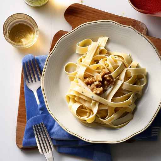 Fettuccine with Creamy Walnut Sauce