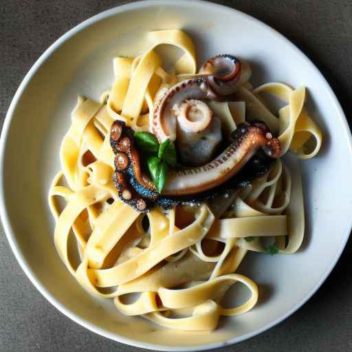 Fettuccine with Grilled Octopus