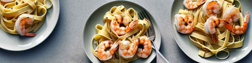 Fettuccine with Grilled Shrimp and Lemon