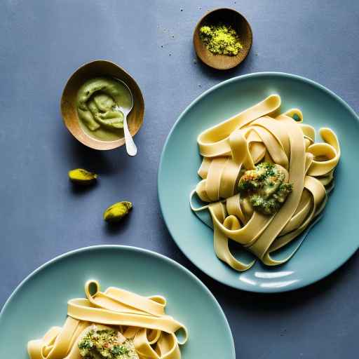 Fettuccine with Pistachio Sauce