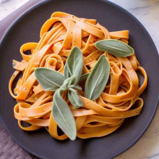 Fettuccine with Roasted Sweet Potatoes and Sage