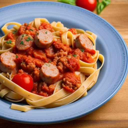 Fettuccine with Sausage and Tomato Sauce