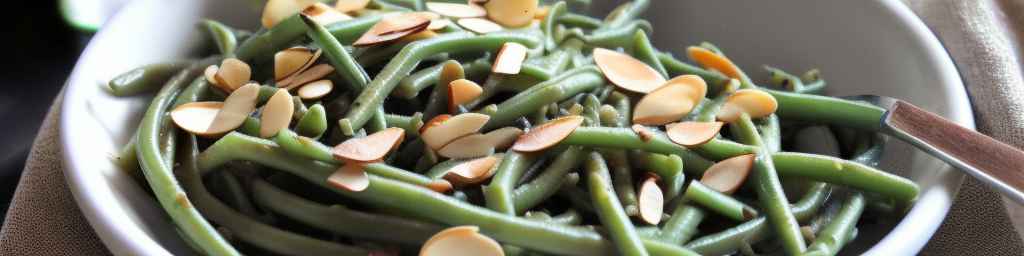 Fettuccine with Sautéed Green Beans and Almonds