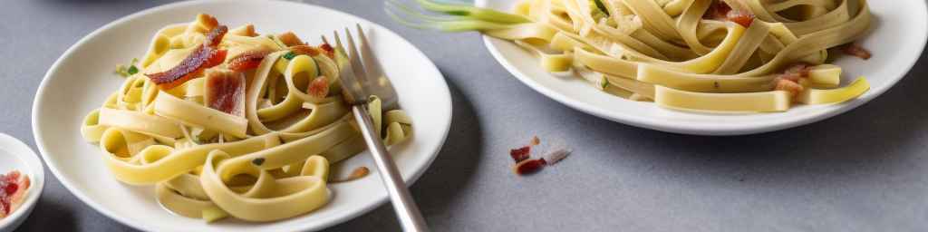 Fettuccine with Sautéed Leeks and Bacon