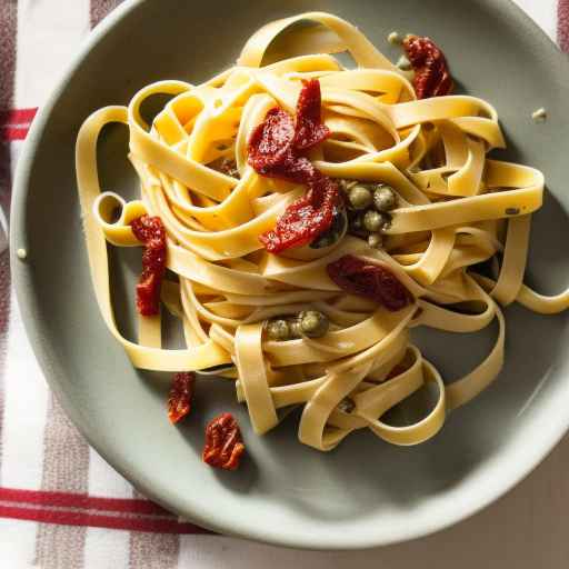 Fettuccine with Sun-Dried Tomatoes and Capers