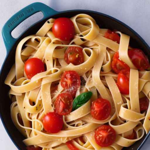 Fettuccine with Tomato and Olive Sauce