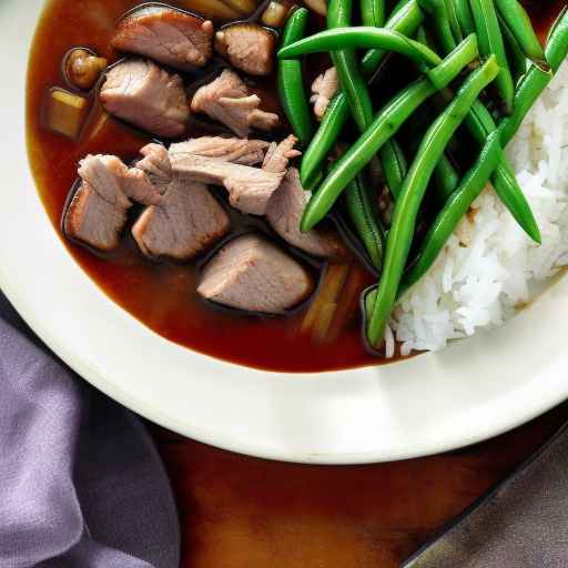 Filipino-style Pork Adobo with Green Beans