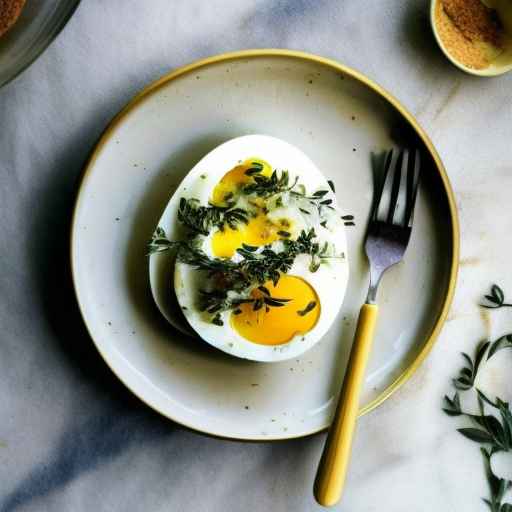 French Style Egg Salad with Dijon Mustard and Herbs