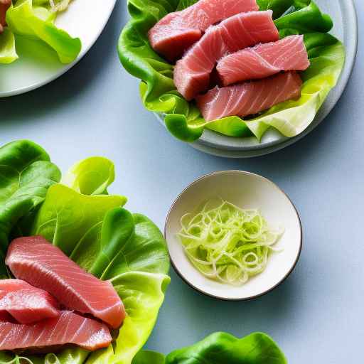 Fresh Ahi Tuna Poke Lettuce Wraps