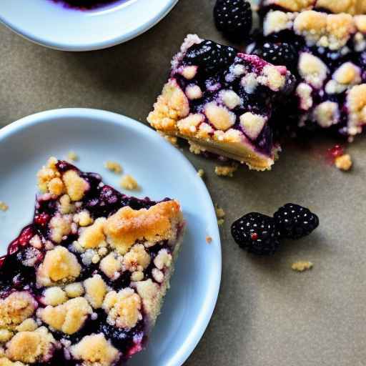 Fresh Blackberry Crumble Bars