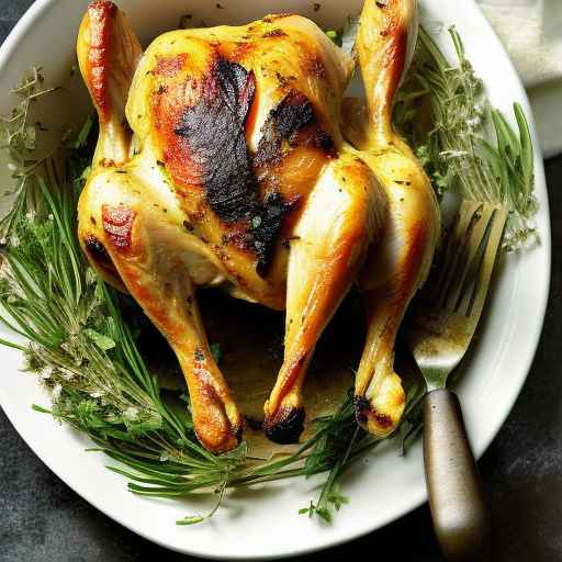 Garlic and Herb Roasted Chicken with Root