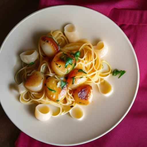 Garlic Butter Scallop Pasta