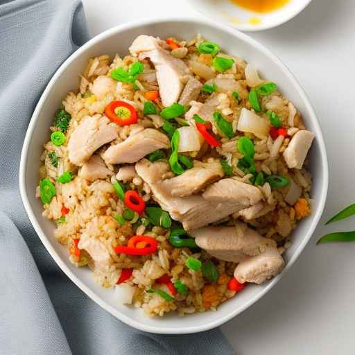 Garlic Ginger Chicken Fried Rice