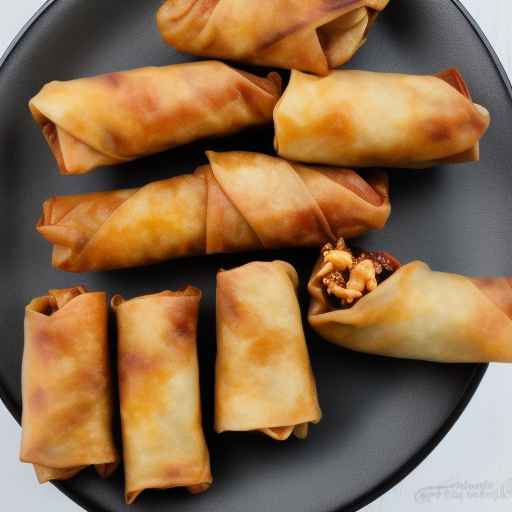 General Tso's Chicken Egg Rolls