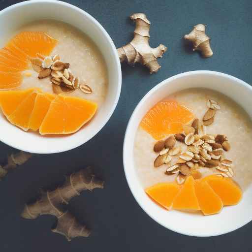 Ginger and orange porridge