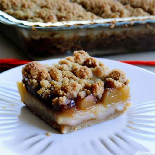 Gingersnap Crusted Apple Crumble Bars