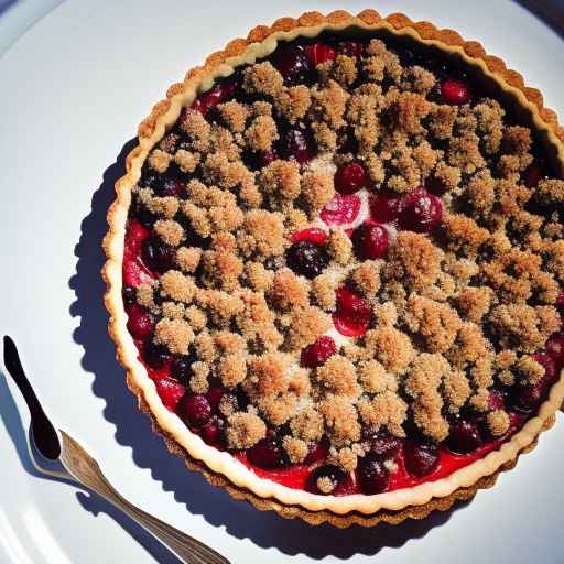 Gingersnap Crusted Cranberry Tart