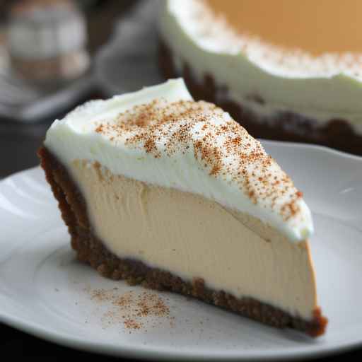 Gingersnap Crusted Eggnog Cheesecake