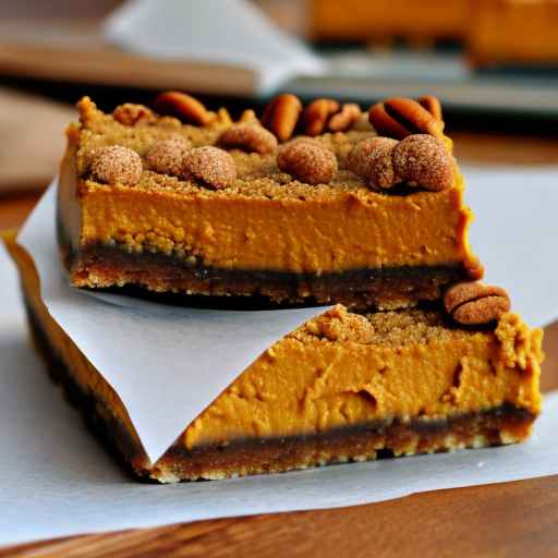 Gingersnap Crusted Pumpkin Cheesecake Bars