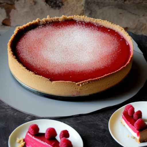 Gingersnap Crusted Raspberry Cheesecake