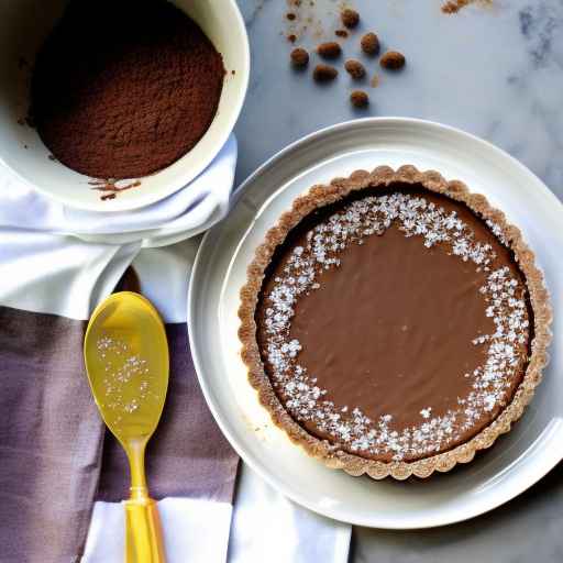 Gingersnap Crusted Salted Caramel Chocolate Tart