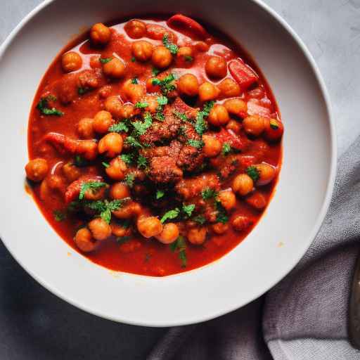 Goulash with Red Peppers and Chickpeas