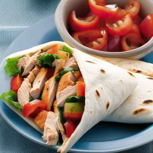 Greek-style BBQ Chicken Pita Wraps