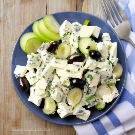 Greek Egg Salad with Feta Cheese and Olives