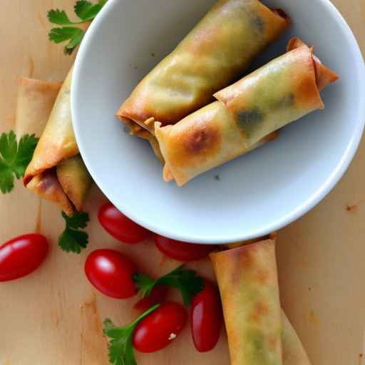 Greek Salad Egg Rolls