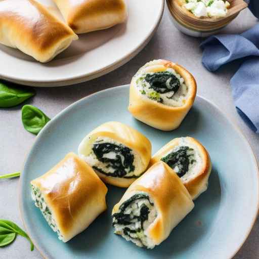 Greek Stuffed Rolls with Feta and Spinach