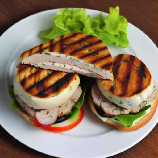 Greek Turkey Burger Sandwiches with Pocket Bread