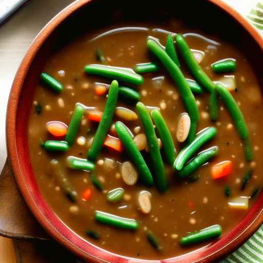 Green Bean and Black Bean Soup