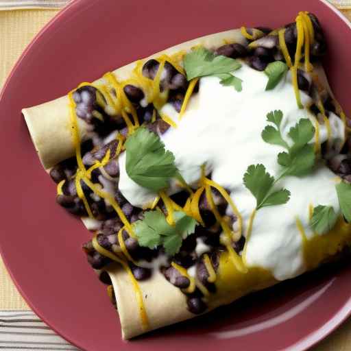 Green Chile and Black Bean Enchiladas